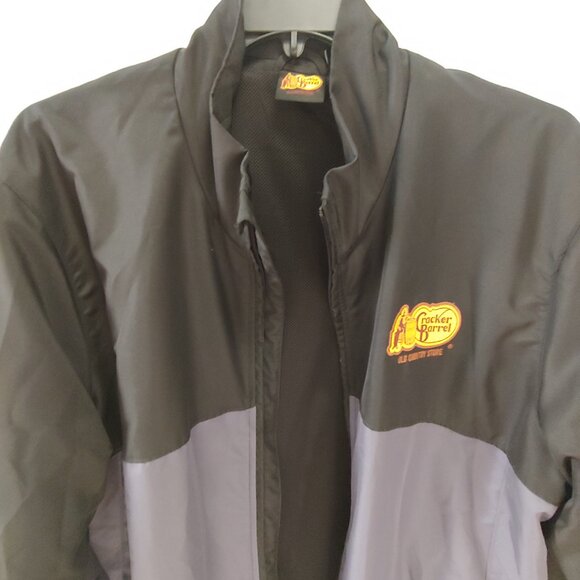Cracker Barrel Restaurant Logo Mens jacket size 2XL black gray old country store - Picture 2 of 5